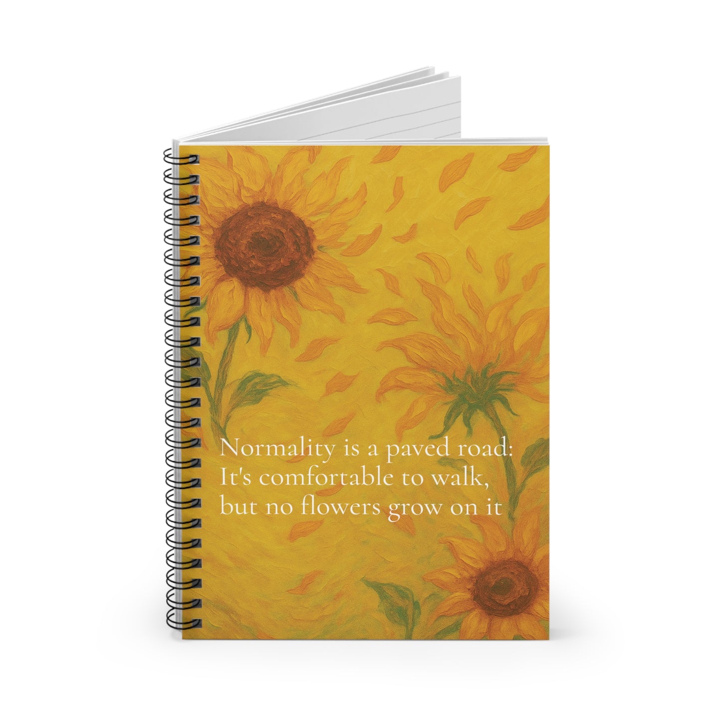 Van Gogh Sunflowers Spiral Notebook