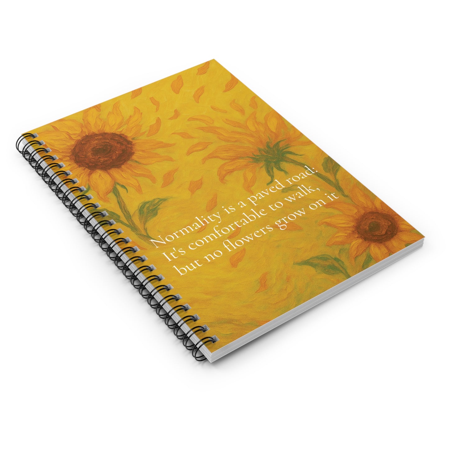 Van Gogh Sunflowers Spiral Notebook